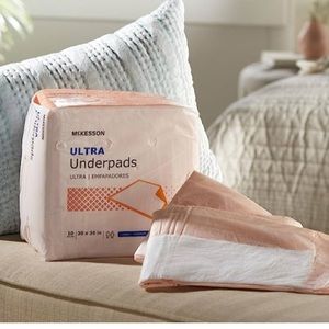 2 packs of 10 30x36 underpads, one pack is open but nothing missing